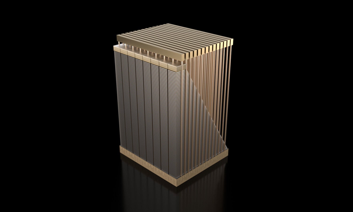 Virtual representation of a Micron G9 2yy NAND tower